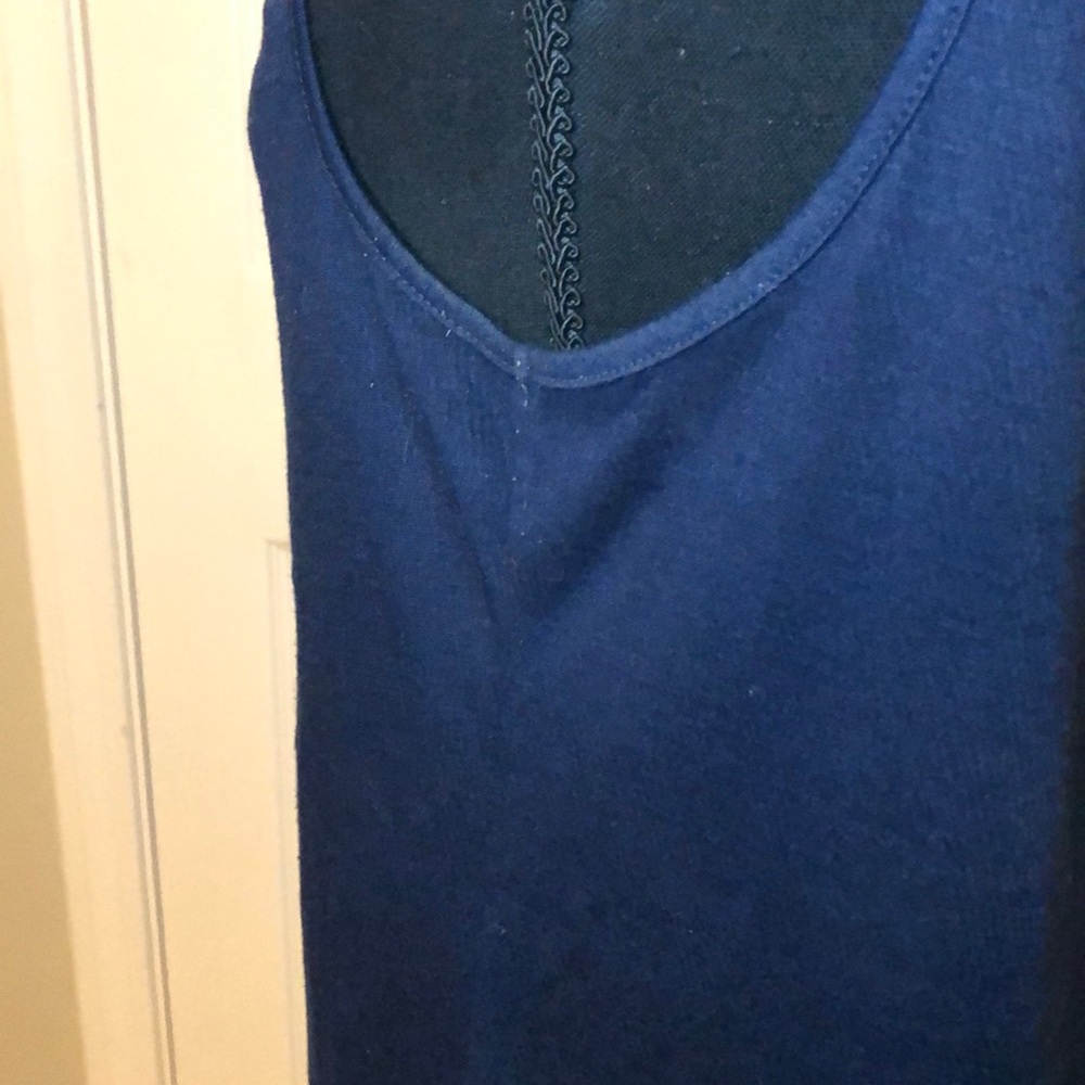 Pixley Navy White Swing Tank - Picture 6 of 7